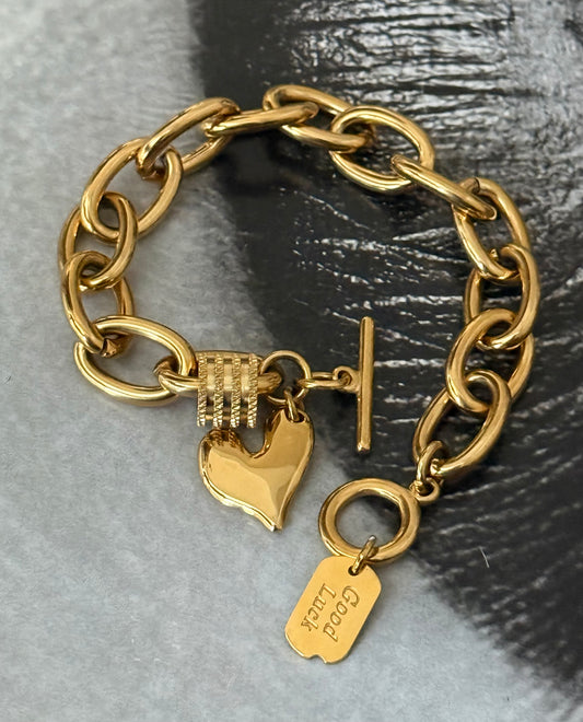 HEART LINK BRACELET
