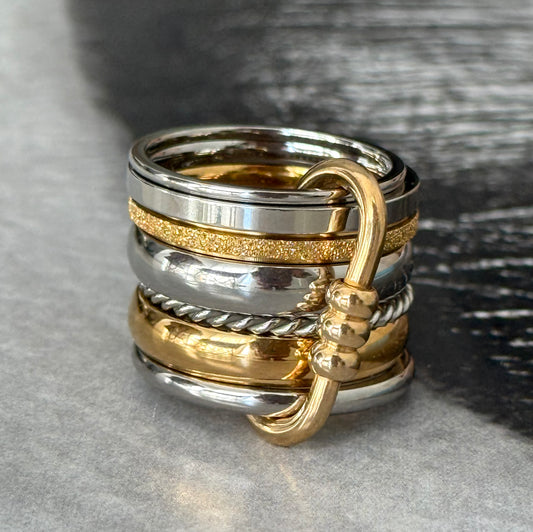HEPTAGON RING (SIZE 7)