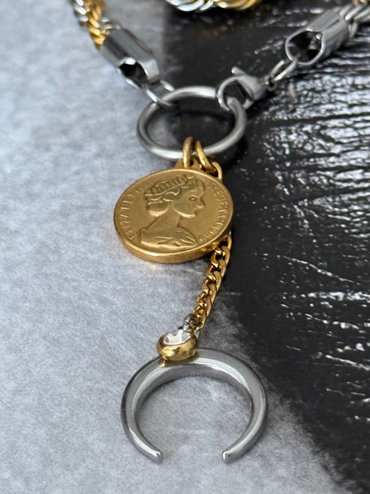 LUNAR COIN DUO NECKLACE