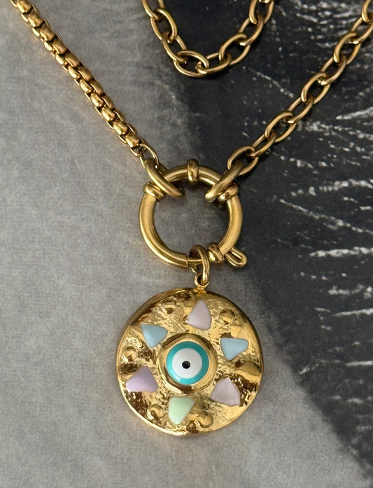 PASTEL EYE NECKLACE