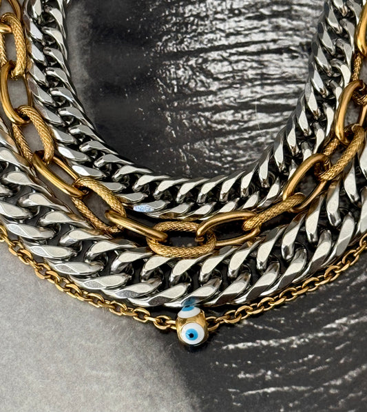 LAYERED CHOKER BRACELET