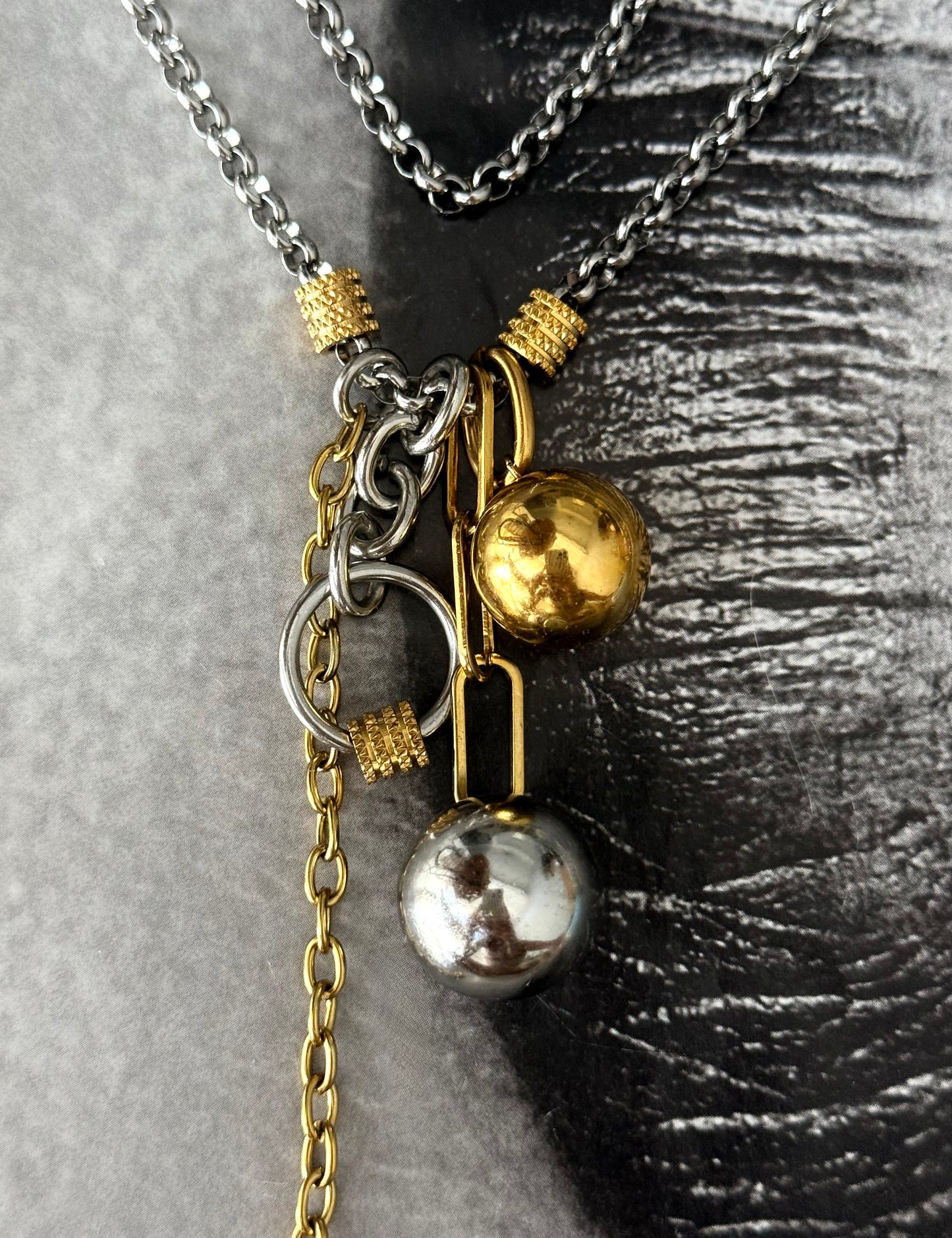 DUAL SPHERE NECKLACE