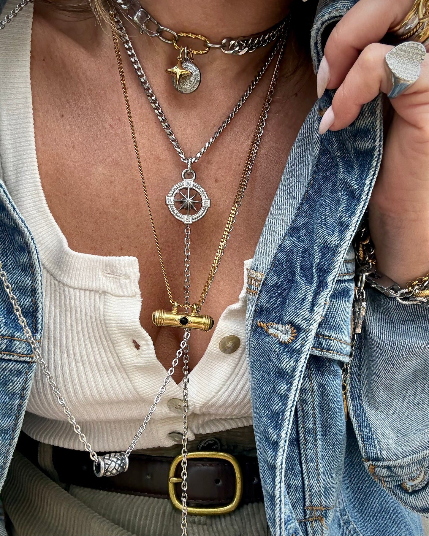 NORTH STAR TIE NECKLACE