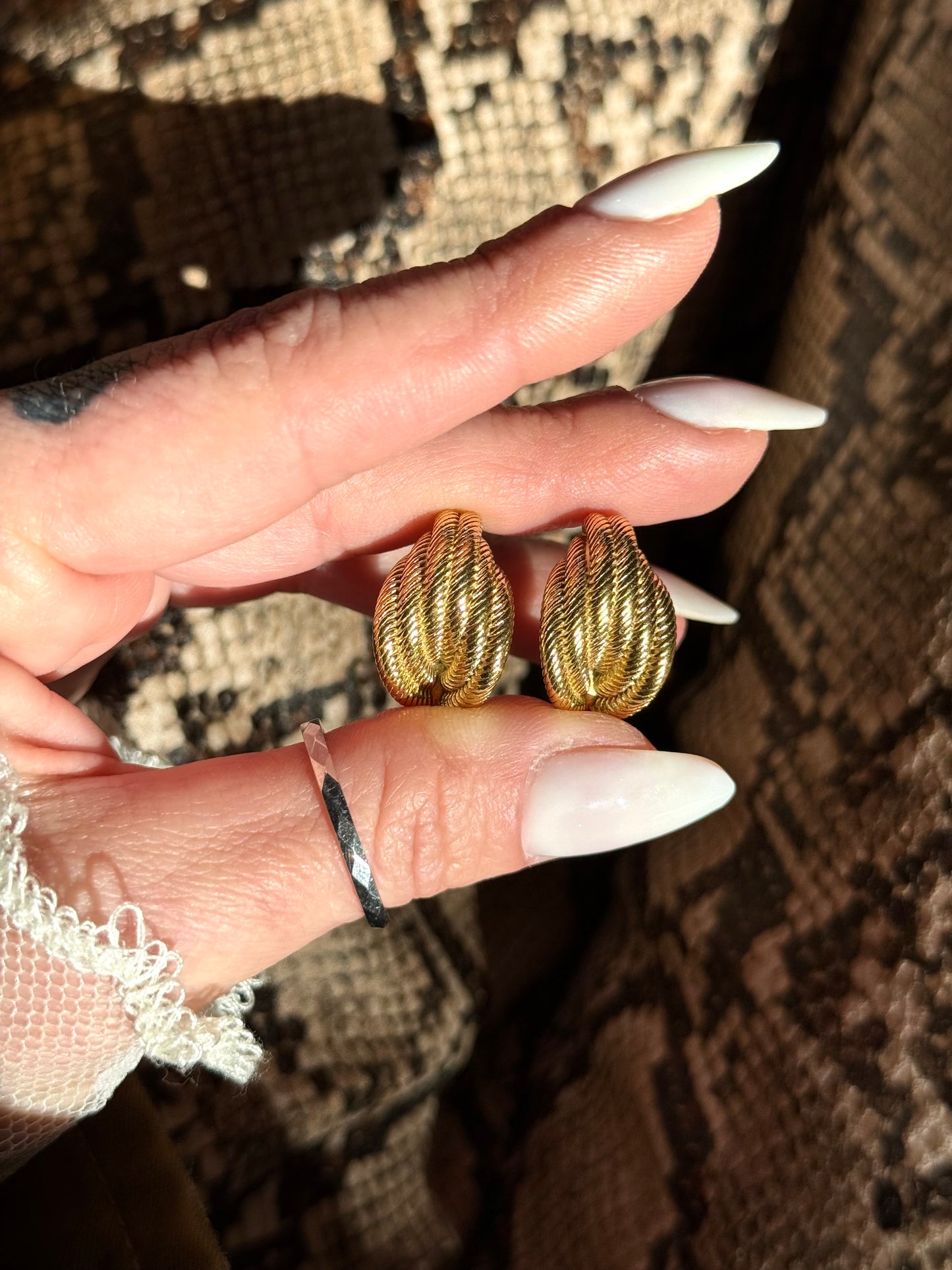 SPIRAL DROP EARRINGS