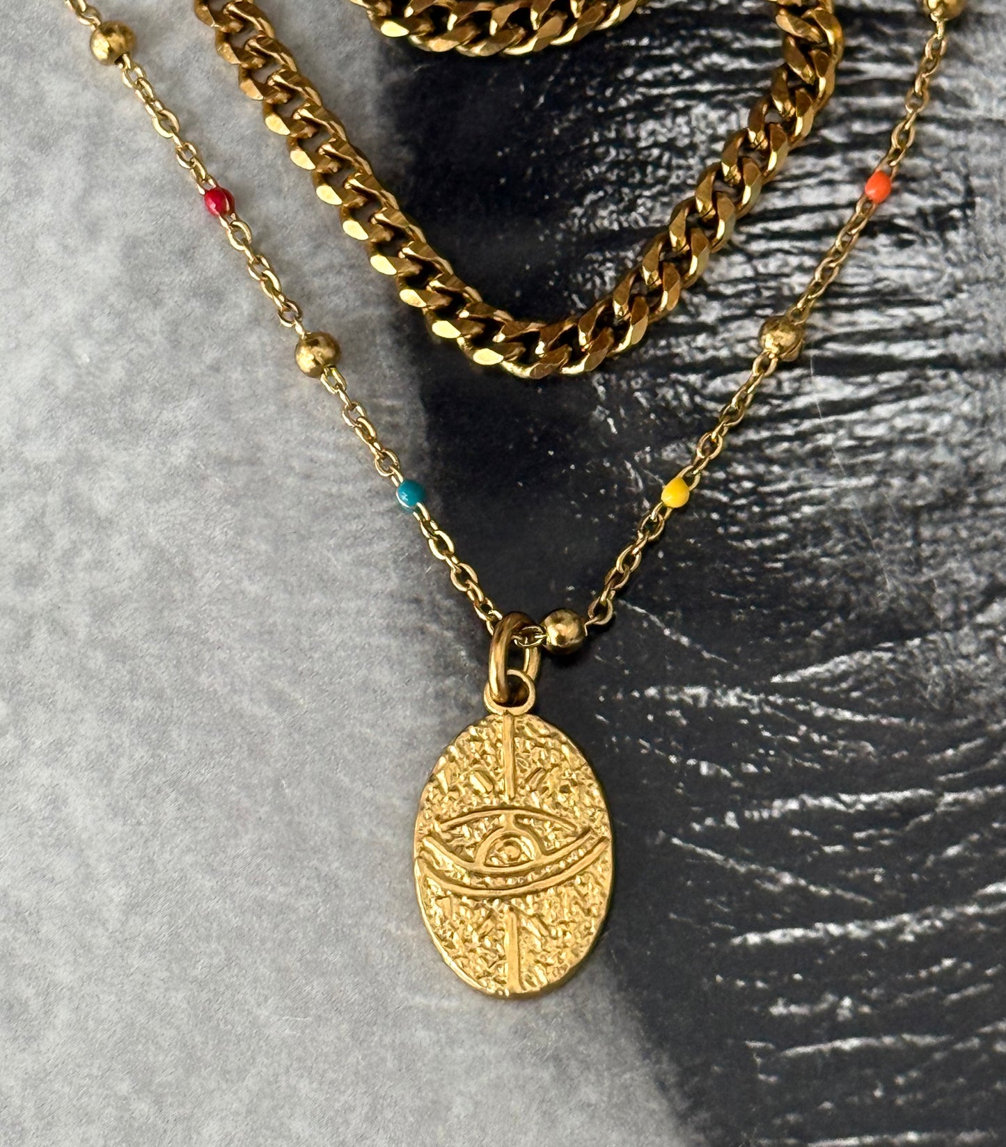 EYE OF GOLD NECKLACE