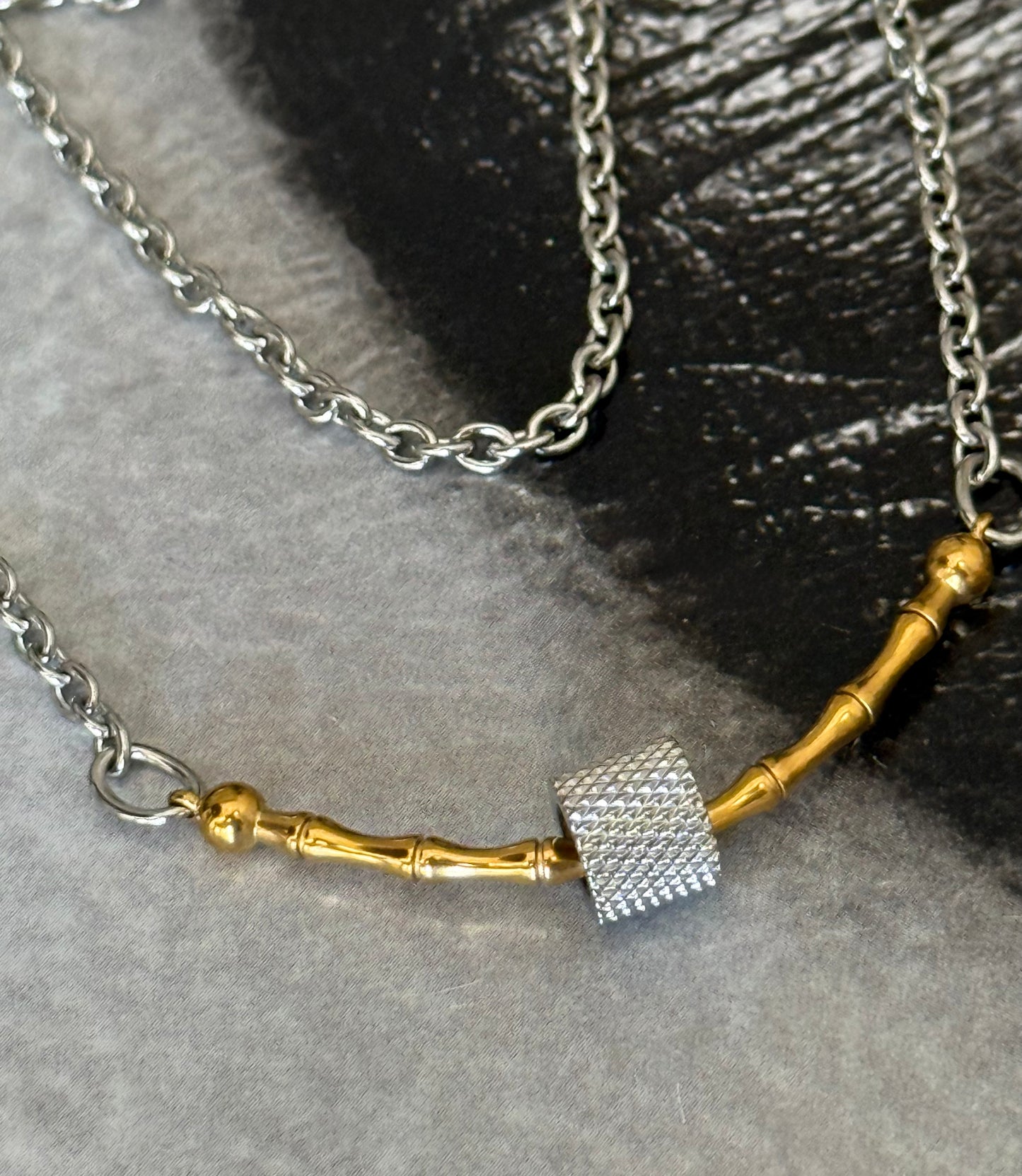 BAMBOO LINK NECKLACE