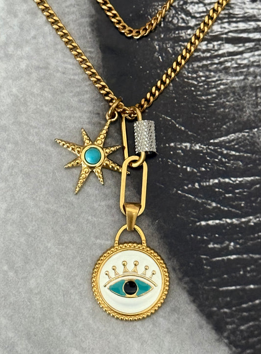 CELESTIAL EYE PENDANT NECKLACE
