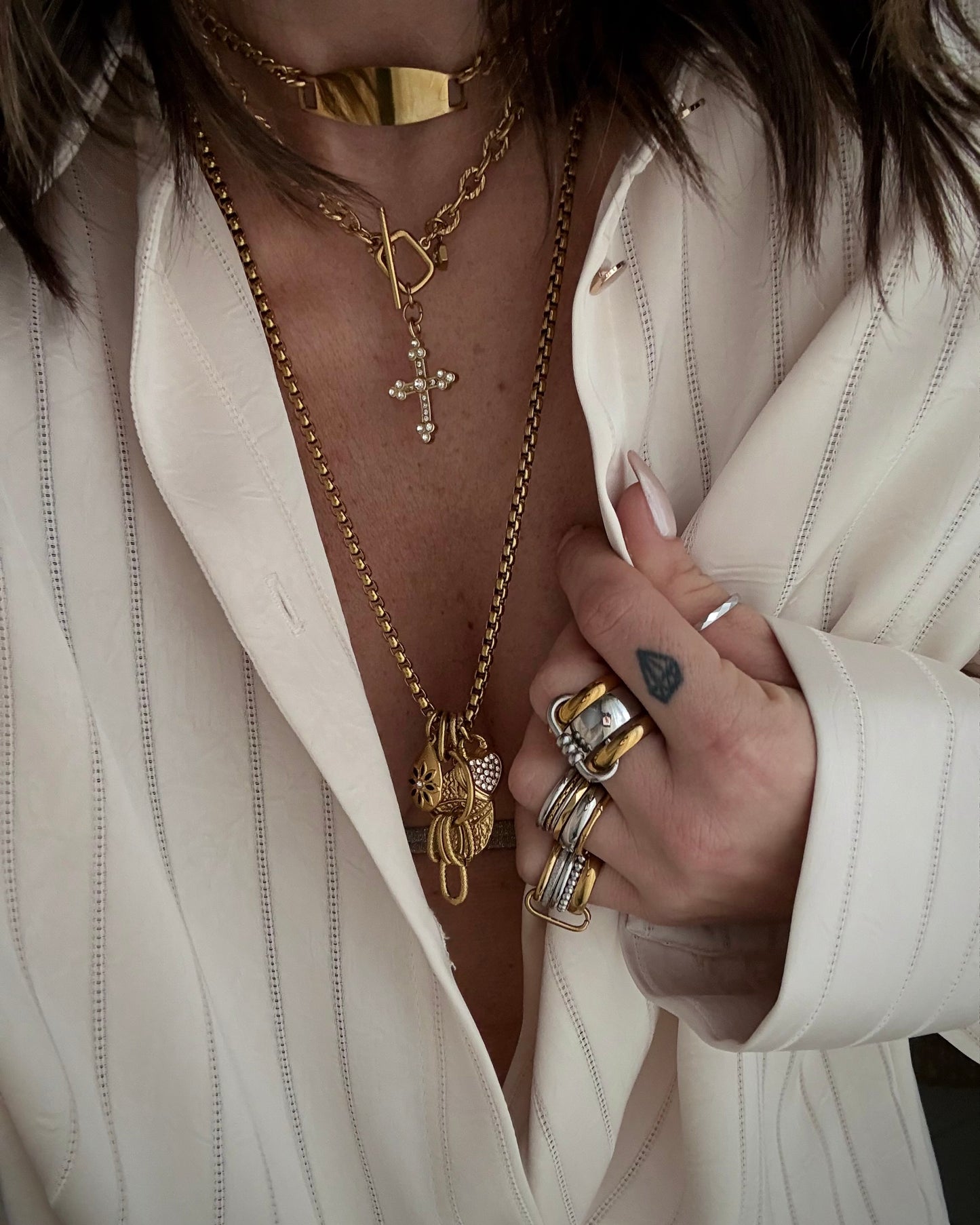 GOLD ID CHOKER