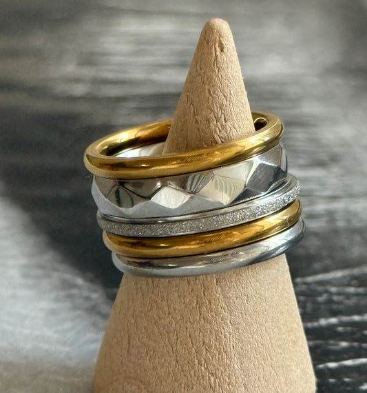 CHEVALIER LINK SET RING (SIZE 6)