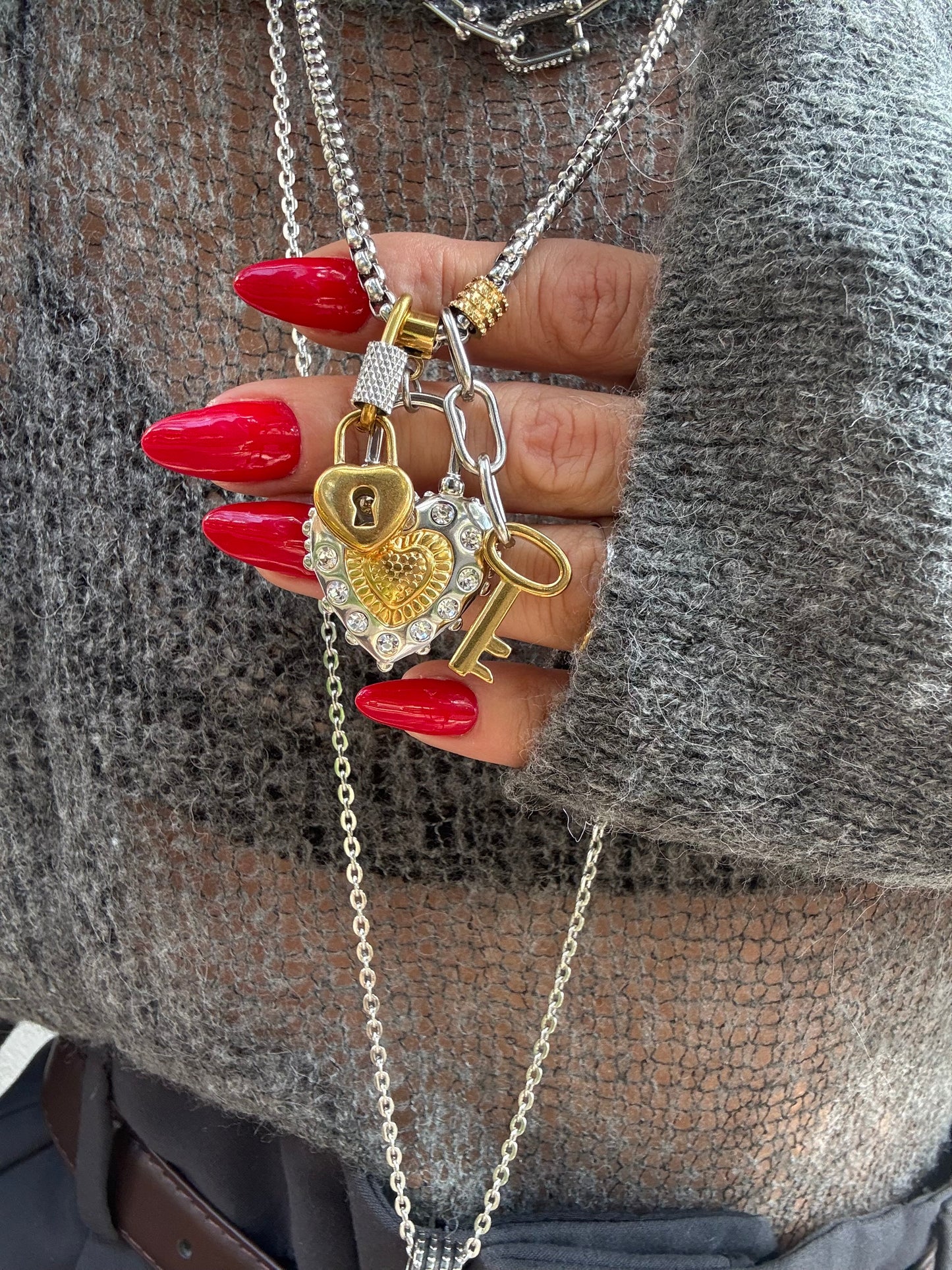 HEARTLOCK DUO NECKLACE