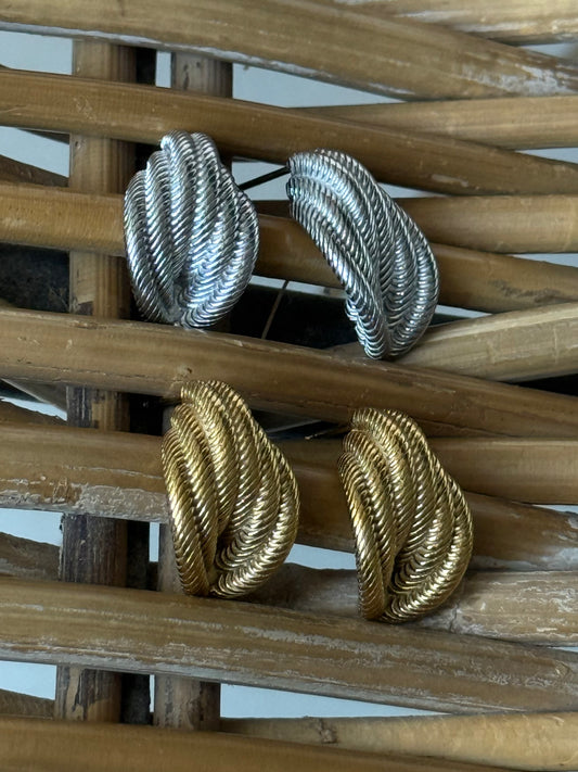 SPIRAL DROP EARRINGS