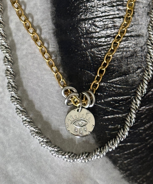 TWISTED DUO NECKLACE