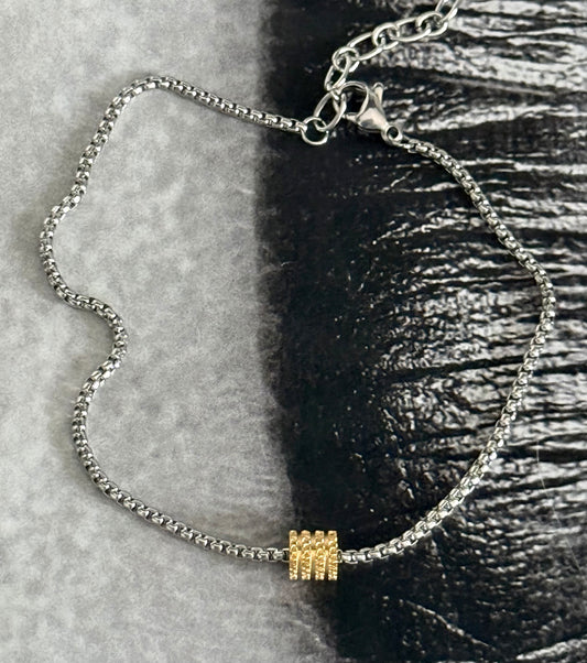 GOLD BAR ANKLET