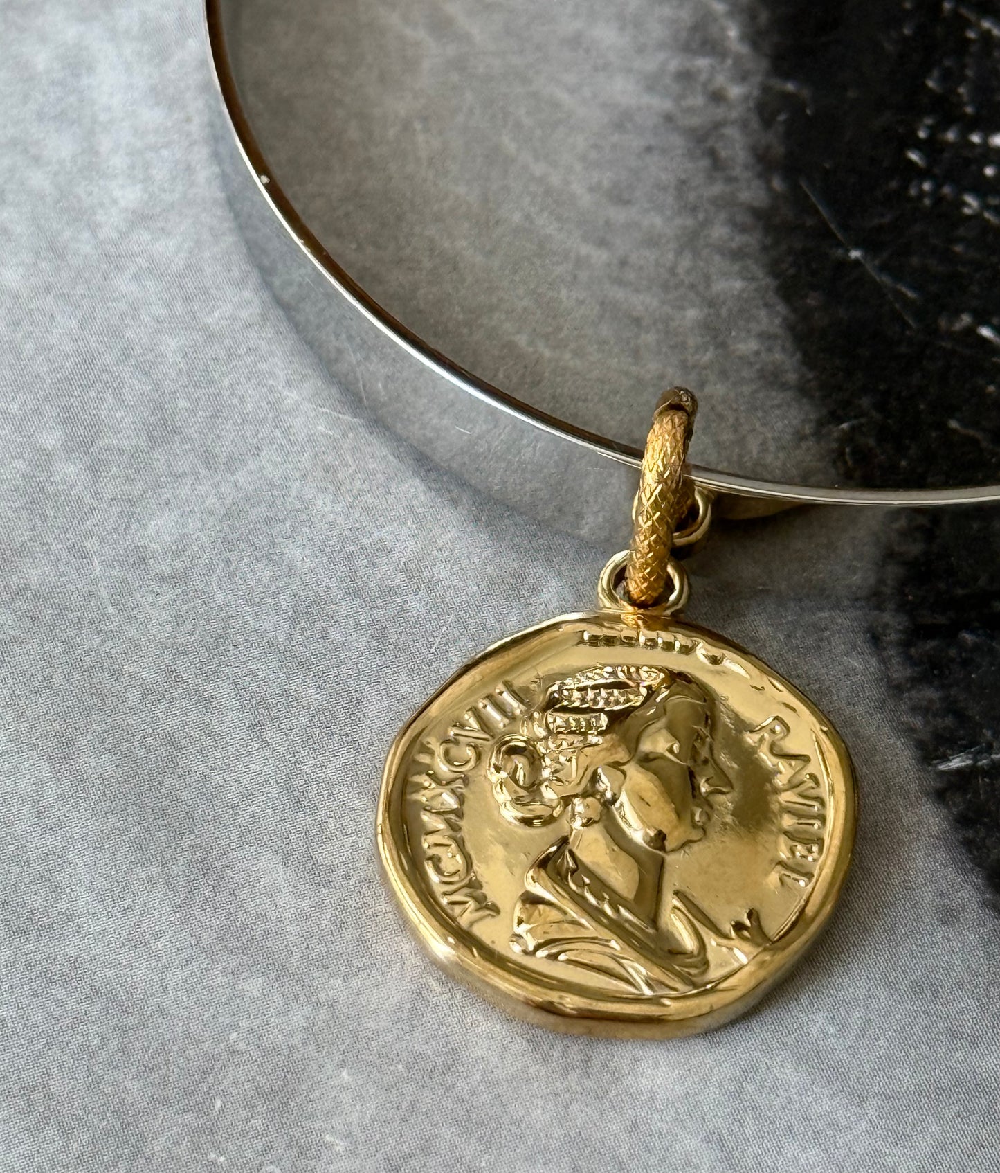 GOLD COIN BANGLE