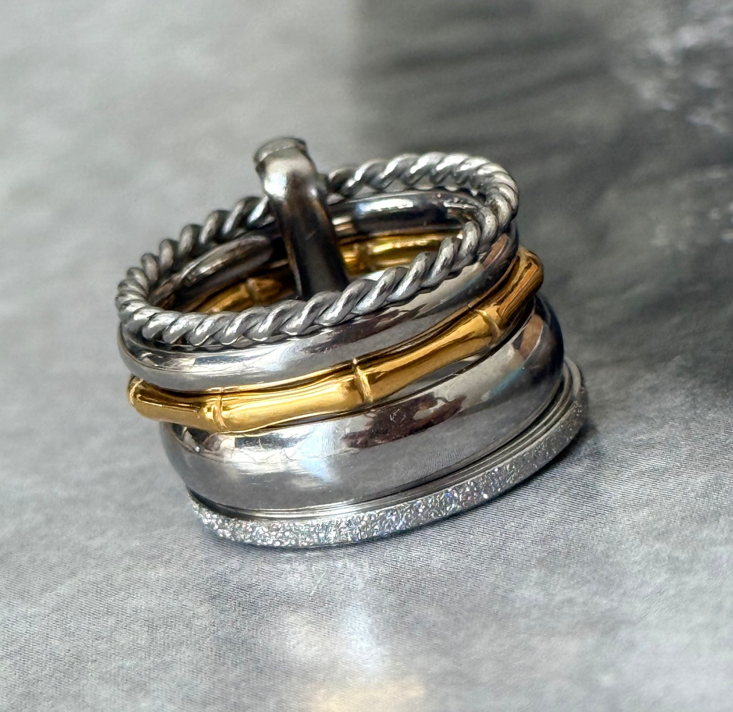 CHEVALIER SILK BAND RING (Size 6)
