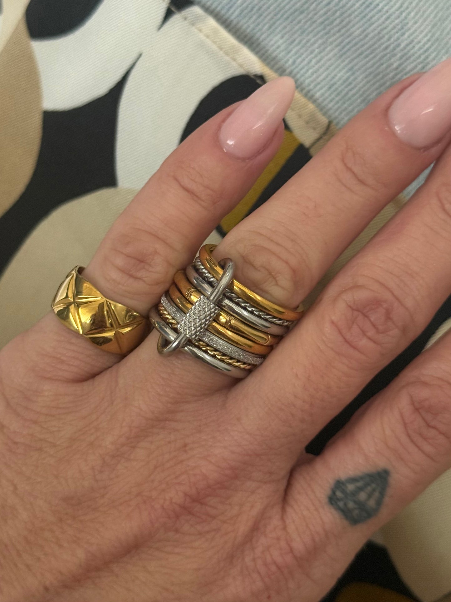 TWIST SET RING (SIZE 7)