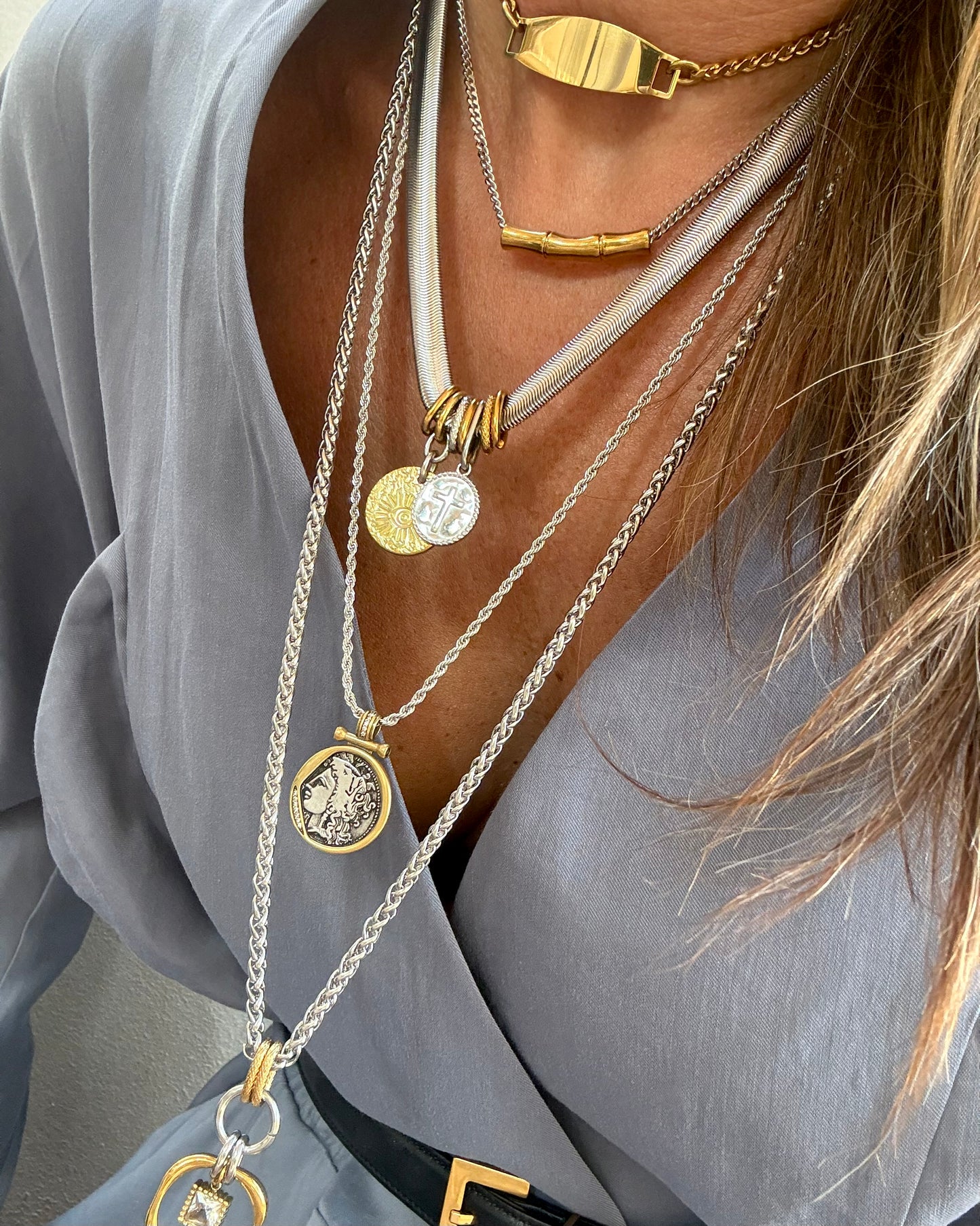 BAMBOO LINK NECKLACE