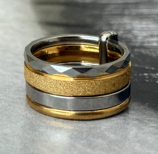 SPARKLE STACK RING ( Size 9)