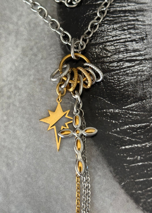 STARDUST CROSS NECKLACE