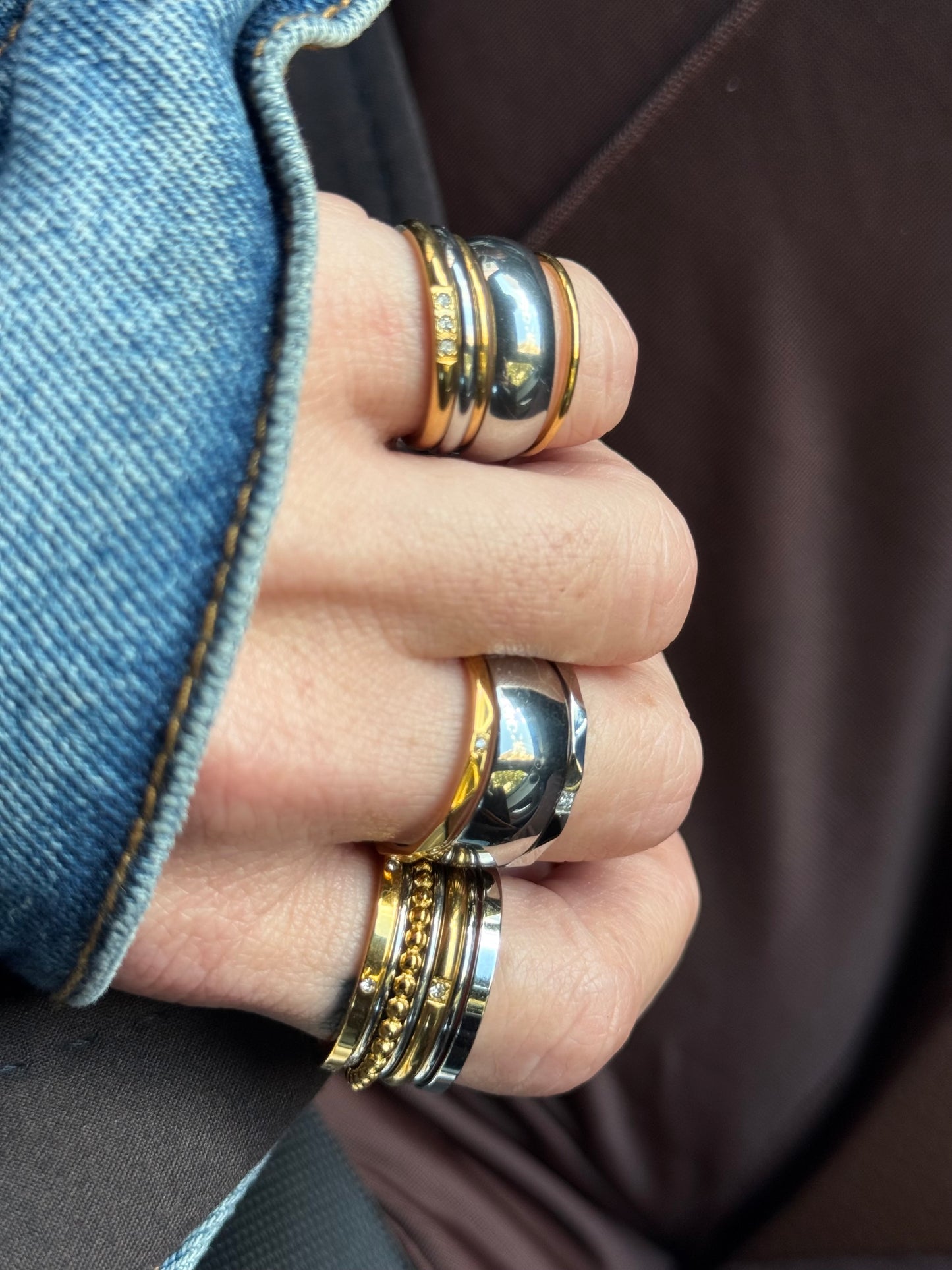 BUBBLE STACK RING (SIZE 9)