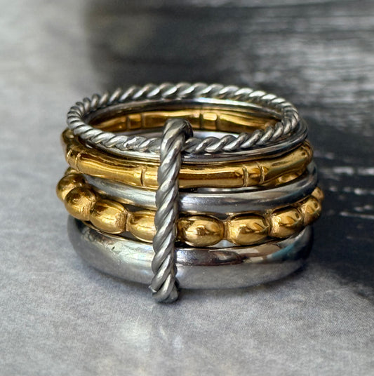 TWIST BABBLE RING (Size 9)