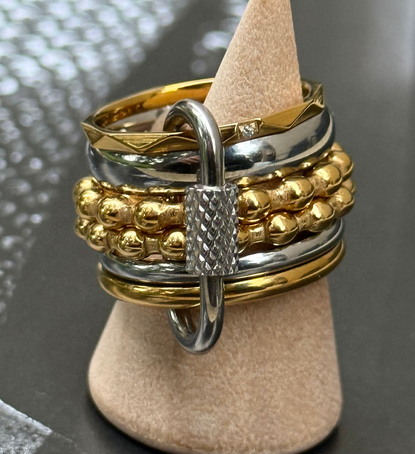 DOUBLE BUBBLE RING (SIZE 7)