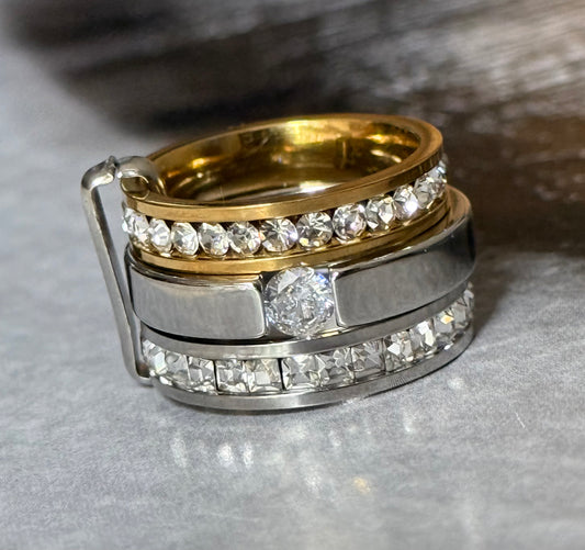 CHEVALIER ZIRCON GLOW RING (Size 5)