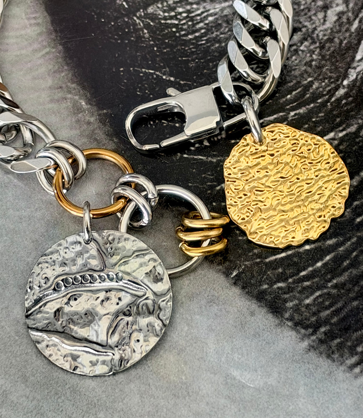 GOLD & SILVER CHUNKY BRACELET