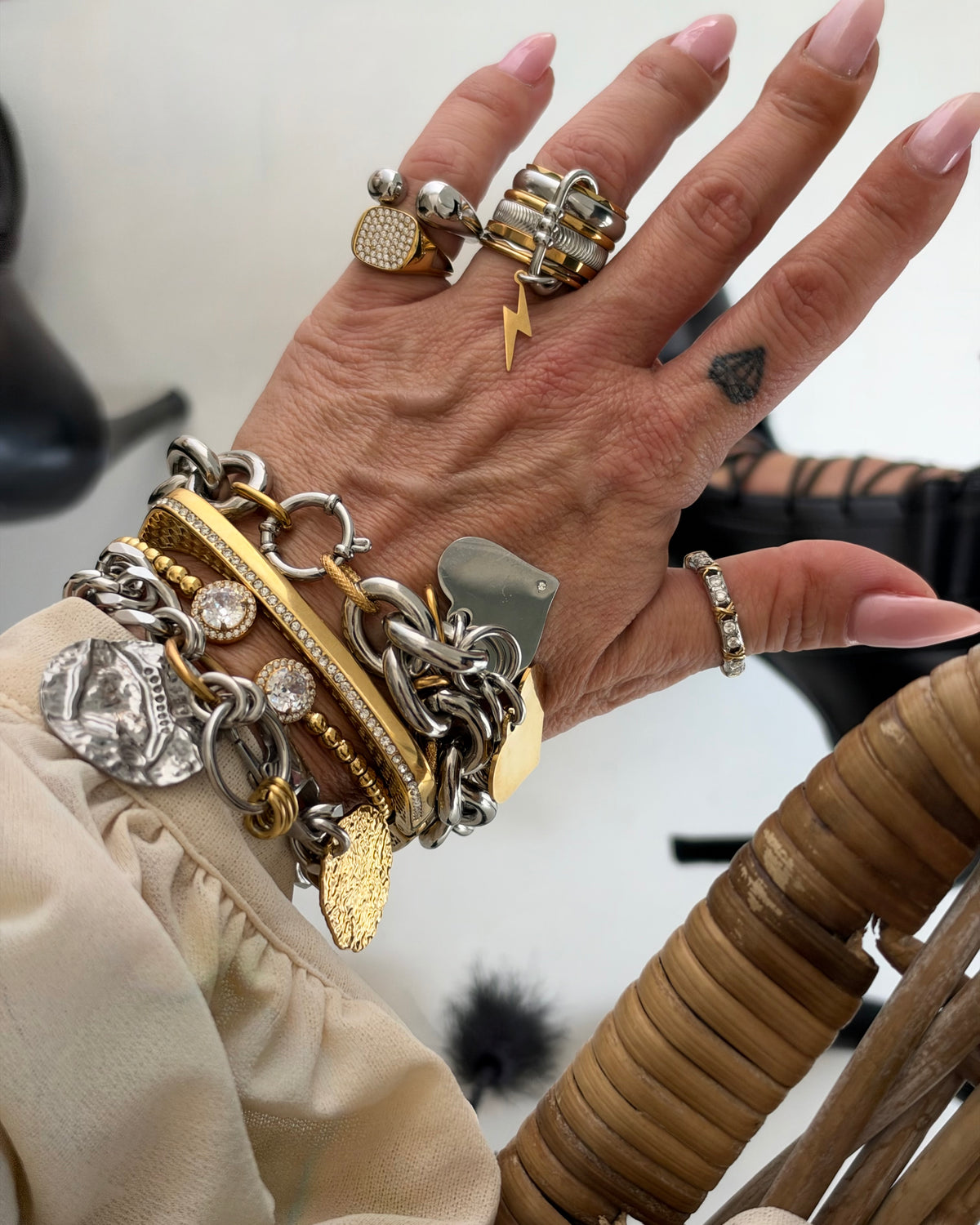 GOLD & SILVER CHUNKY BRACELET