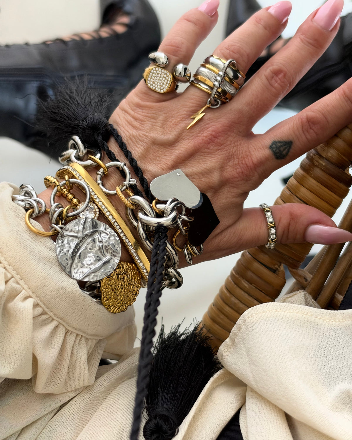 GOLD & SILVER CHUNKY BRACELET