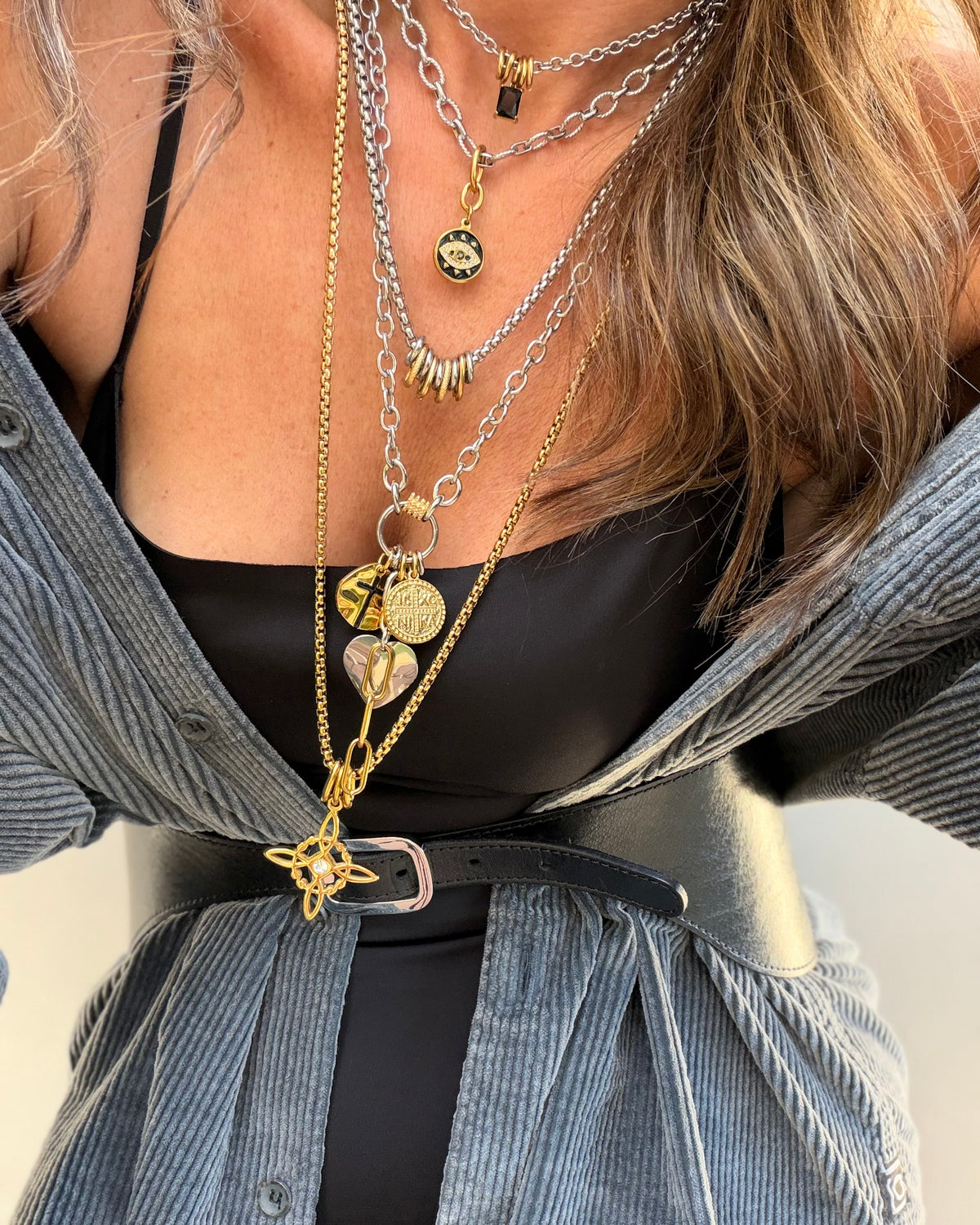 BLACK CROSS CHARMS