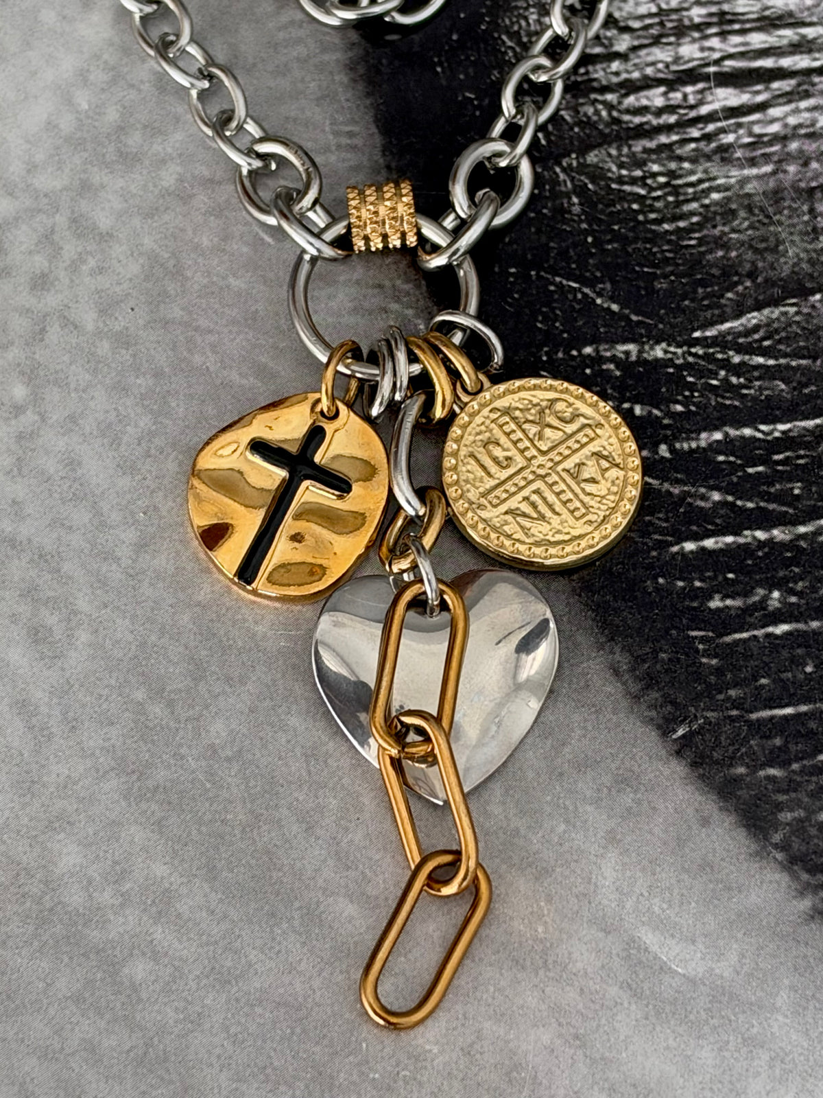 BLACK CROSS CHARMS