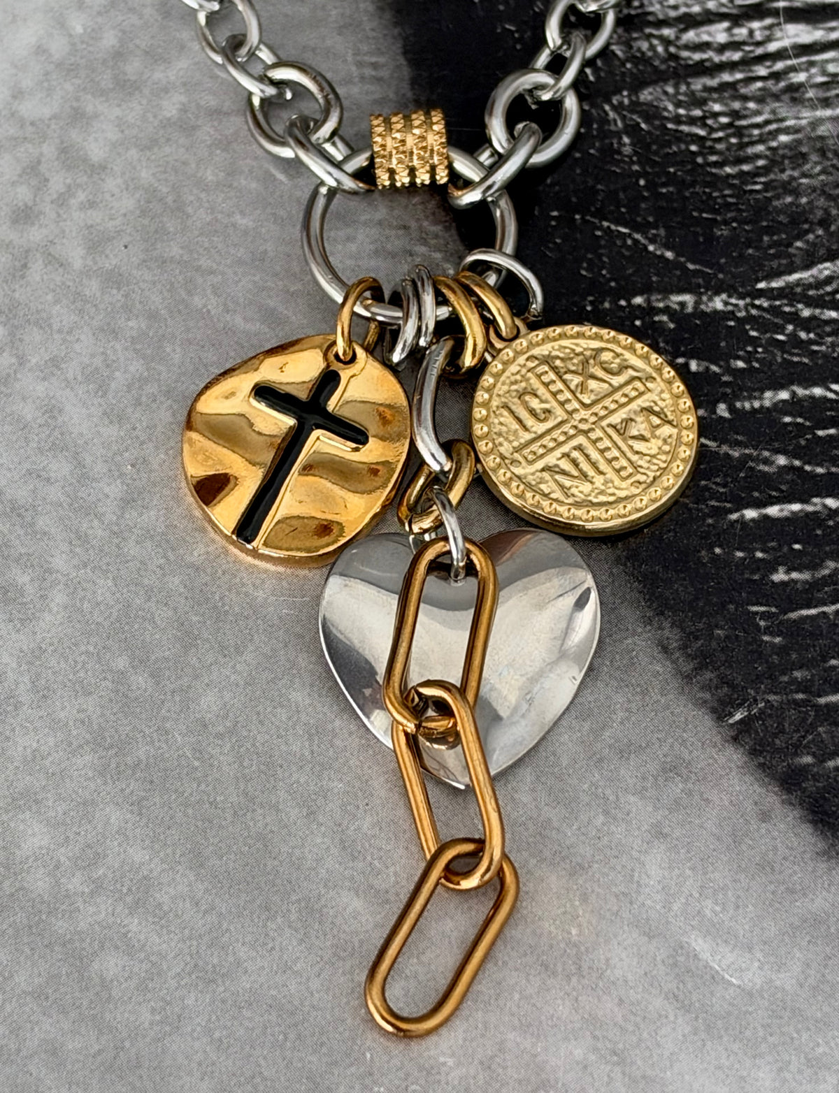 BLACK CROSS CHARMS